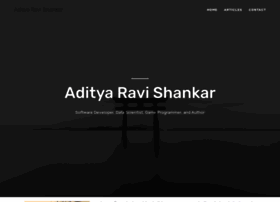 adityaravishankar.com