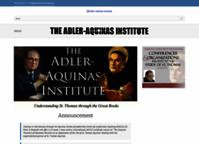 adler-aquinasinstitute.org
