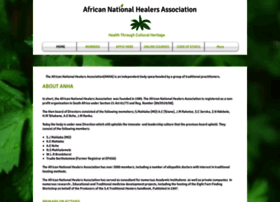 africannationalhealersassociation.org