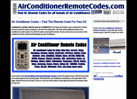 airconditionerremotecodes.com