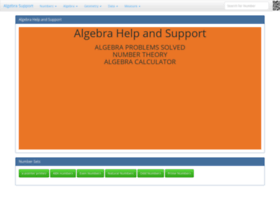 algebra.support
