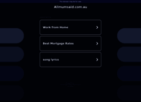 allmumsaid.com.au