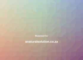 anaturalsolution.co.za