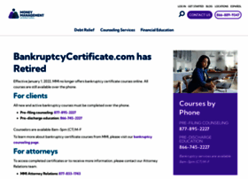 bankruptcycertificate.com