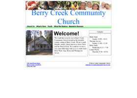 berrycreekcommunitychurch.com