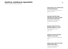 bestlovevashikaranspecialists.com