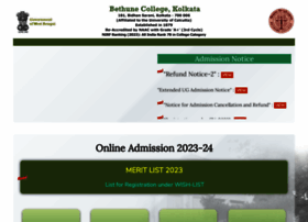 bethuneadmissions.ac.in