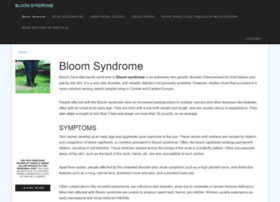 bloomsyndrome.org