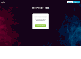 boldnotes.com