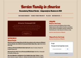 bordenfamily.info