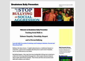 breakstonebullyprevention.com