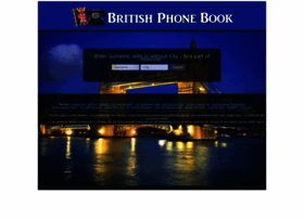 britishphonebook.com