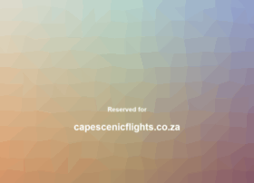 capescenicflights.co.za