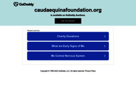 caudaequinafoundation.org