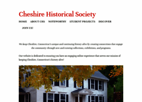 cheshirehistory.org