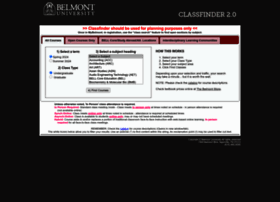 classfinder.belmont.edu
