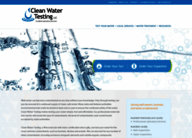 cleanwatertesting.com