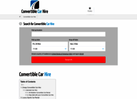convertiblecarhire.co.uk