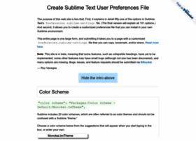 create-sublime-text-user-preferences-file.org