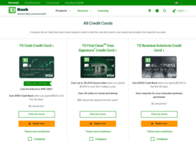 creditcards.tdcardservices.com