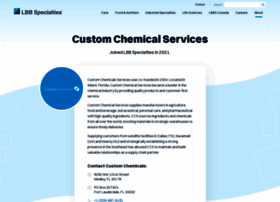 customchemicalservices.com