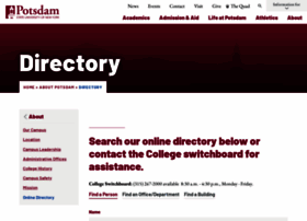 directory.potsdam.edu
