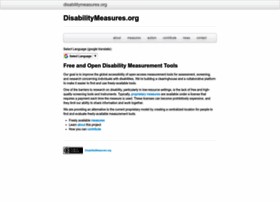 disabilitymeasures.org