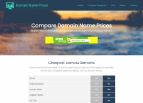 domainnameprices.com.au