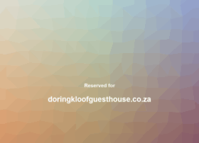 doringkloofguesthouse.co.za