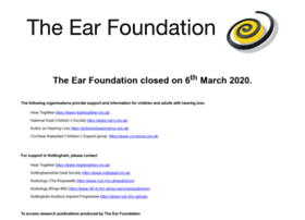 earfoundation.org.uk