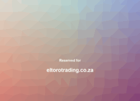 eltorotrading.co.za