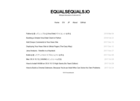equalsequals.io