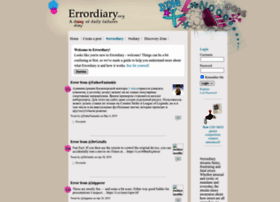 errordiary.org