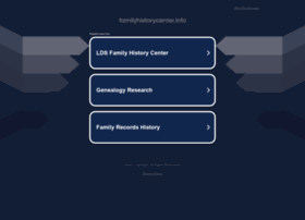familyhistorycenter.info