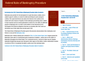 federalrulesofbankruptcyprocedure.org