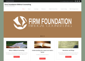 firmfoundationbiblicalcounseling.org