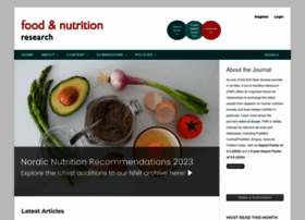 foodandnutritionresearch.net