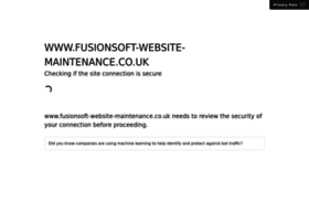fusionsoft-website-maintenance.co.uk