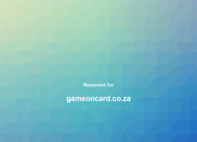 gameoncard.co.za