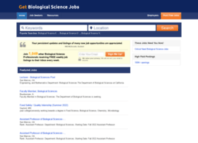 getbiologicalsciencejobs.com