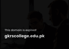gkrscollege.edu.pk