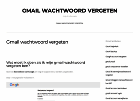 gmailwachtwoordvergeten.nl