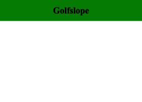 golfslope.com
