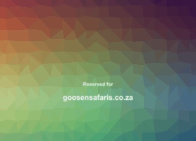 goosensafaris.co.za