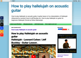 how-to-play-hallelujah-on-guitar.blogspot.com