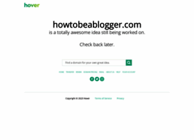 howtobeablogger.com