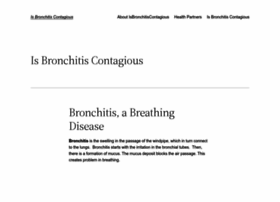 isbronchitiscontagious.net
