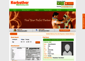 karkatharmatrimony.com
