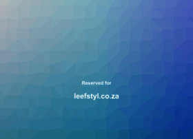 leefstyl.co.za