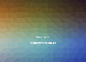 lekkerwater.co.za
